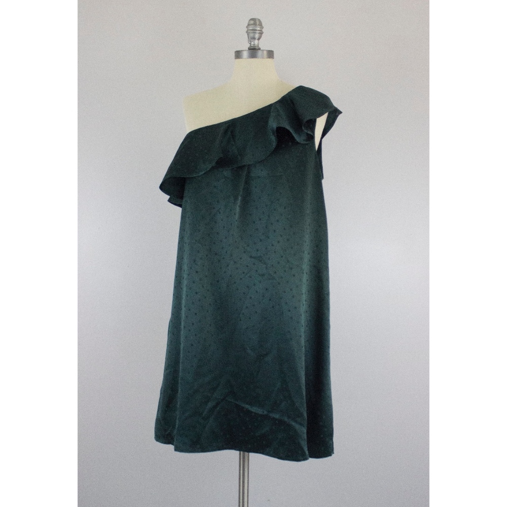 Madewell Silk Dancefloor One Shoulder Dress